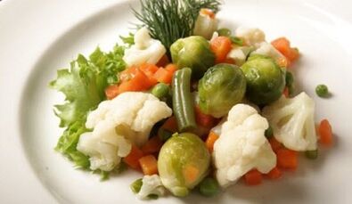 Approximate menu for pancreatitis